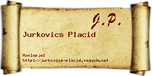 Jurkovics Placid névjegykártya